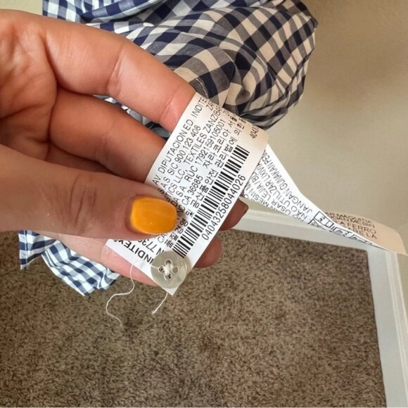 Zara Gingham Tie Front dress - Picture 4 of 6